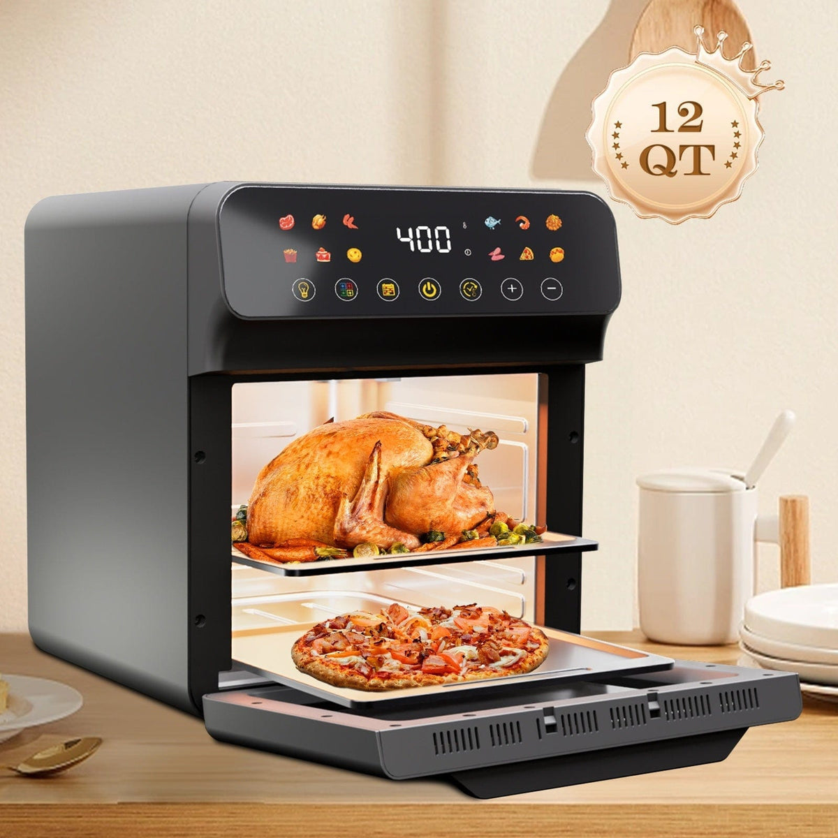 12QT 12-in-1 Smart Air Fryer Oven - A-1 Thread Vault