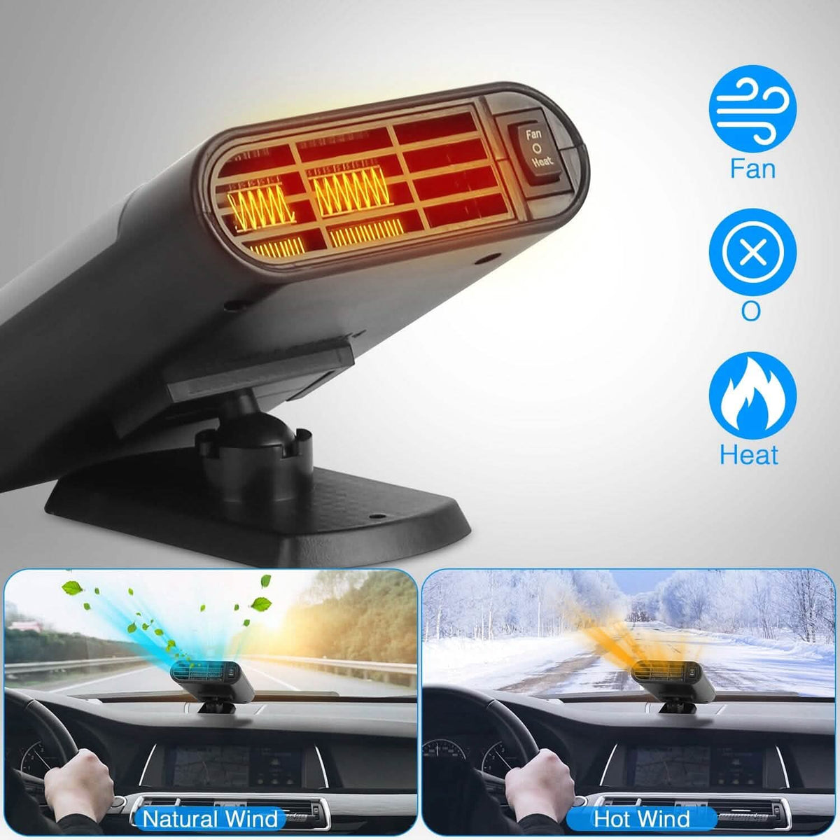 12V 150W Portable Car Heater - A-1 Thread Vault