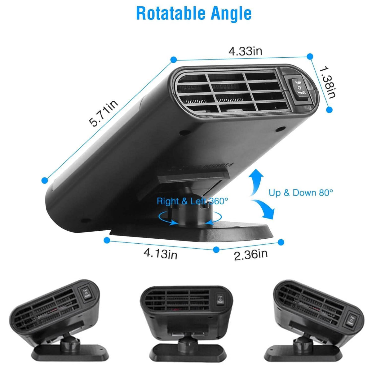 12V 150W Portable Car Heater - A-1 Thread Vault