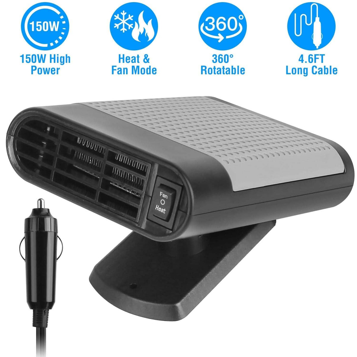 12V 150W Portable Car Heater - A-1 Thread Vault