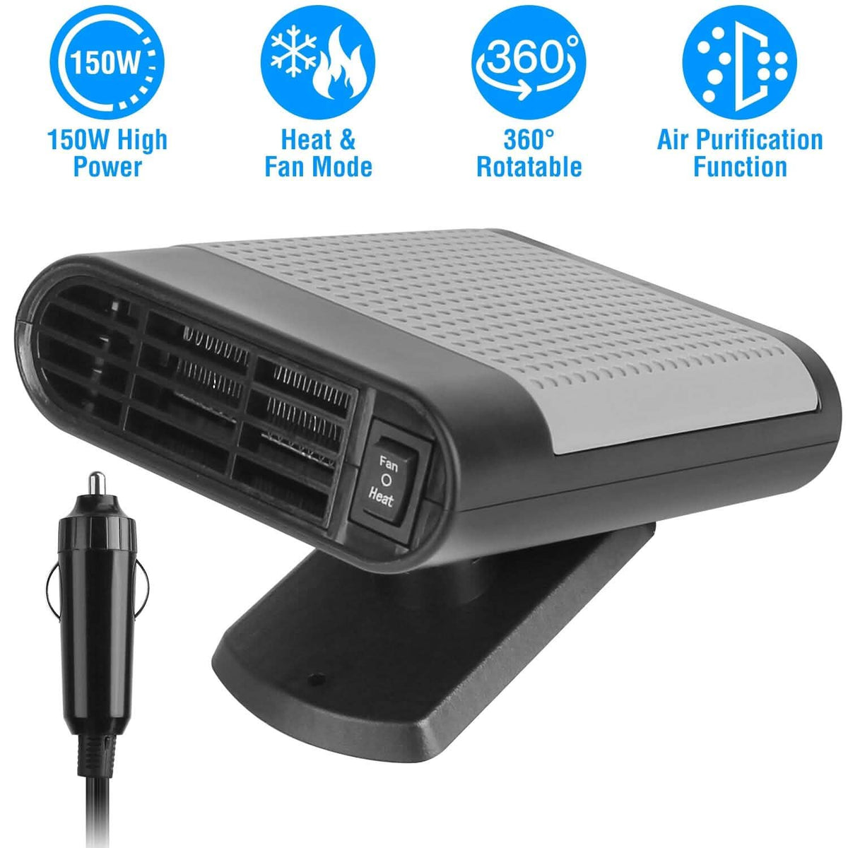 12V 150W Portable Car Heater with Air Purification - A-1 Thread Vault