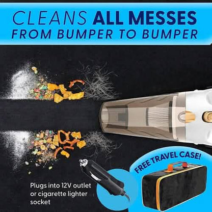 12V High Power Handheld Car Vacuum with 16Ft Cord, Attachments & Bag - A-1 Thread Vault