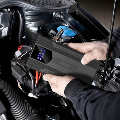 12V Ultra-Portable Car Battery Jump Starter with Advanced Smart Clip & Intuitive LCD Display - A-1 Thread Vault