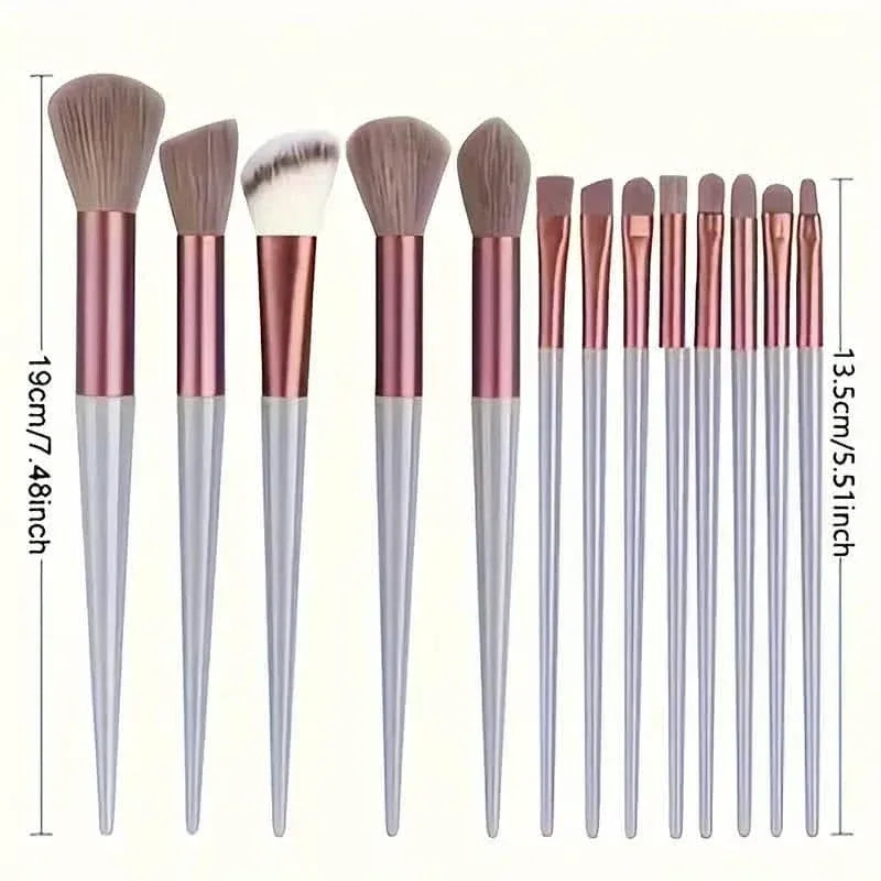 13-Piece: Professional Soft Fluffy Makeup Brush Set with Bag Case - A-1 Thread Vault