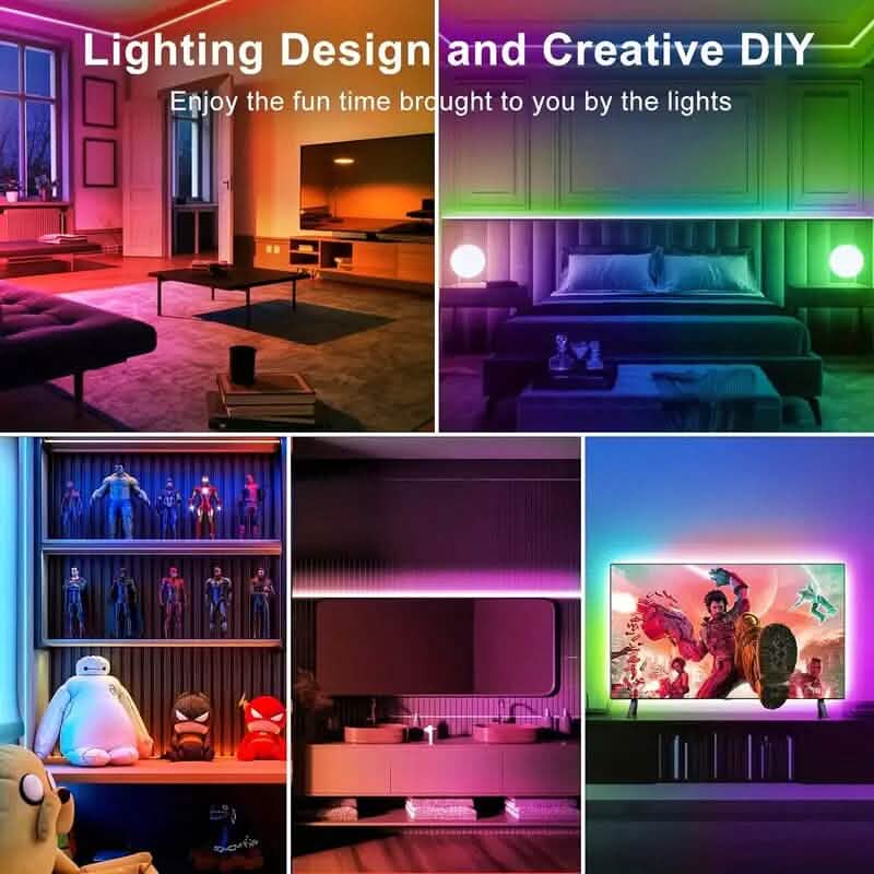 130 Ft. RGB 24V Led Strip Lights with App Controlled Remote - A-1 Thread Vault