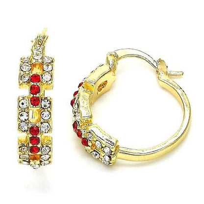 14k Gold Filled Garnet Unique Shape Earrings - A-1 Thread Vault