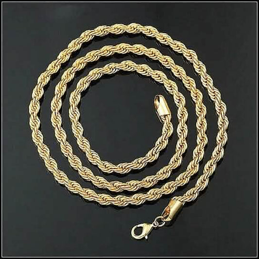 14k Gold Filled Rope Chain - A-1 Thread Vault
