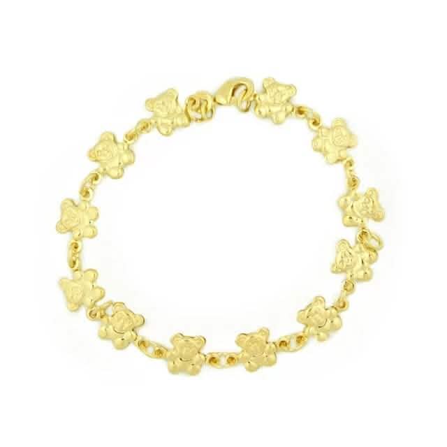 14k Gold Teddy Bracelet 7.5 " - A-1 Thread Vault