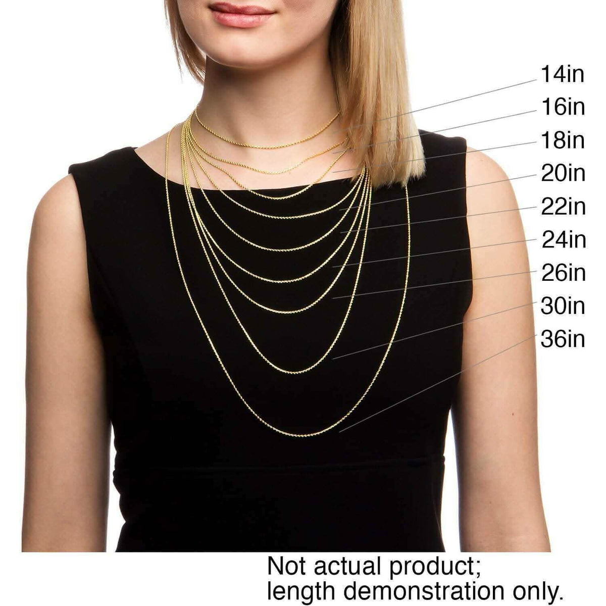 14K Yellow Solid Gold Round Box Link Chain Necklace - A-1 Thread Vault