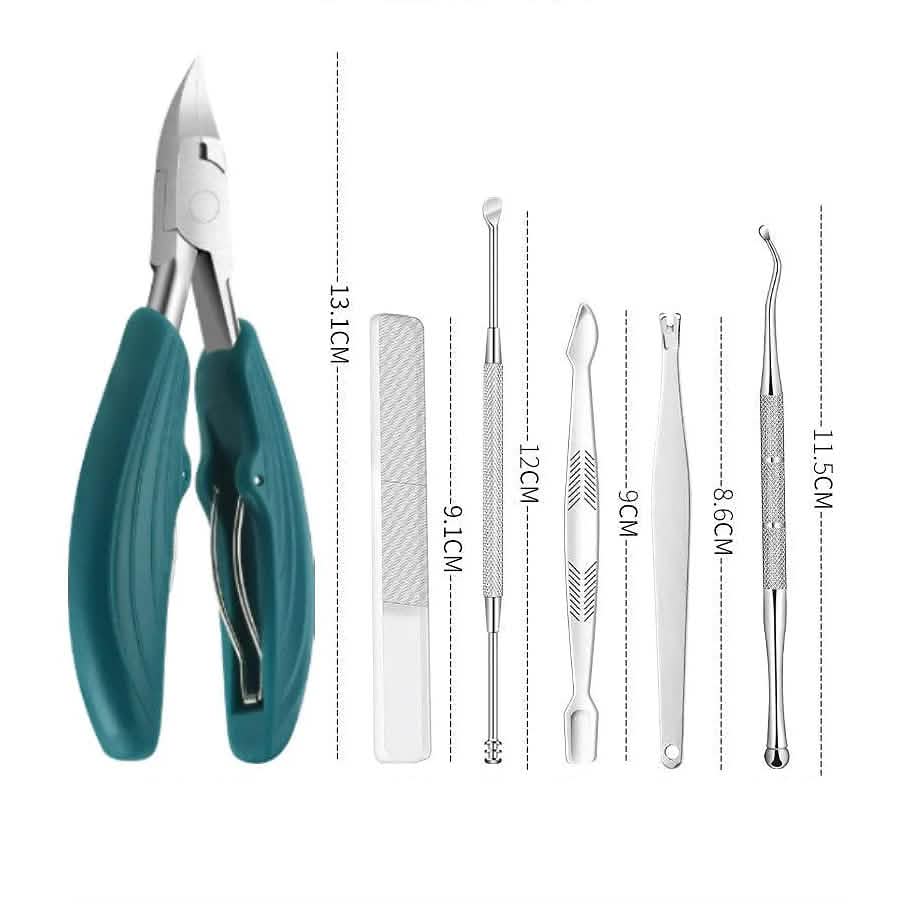 15-Piece: Nail Clipper Pedicure Set - A-1 Thread Vault