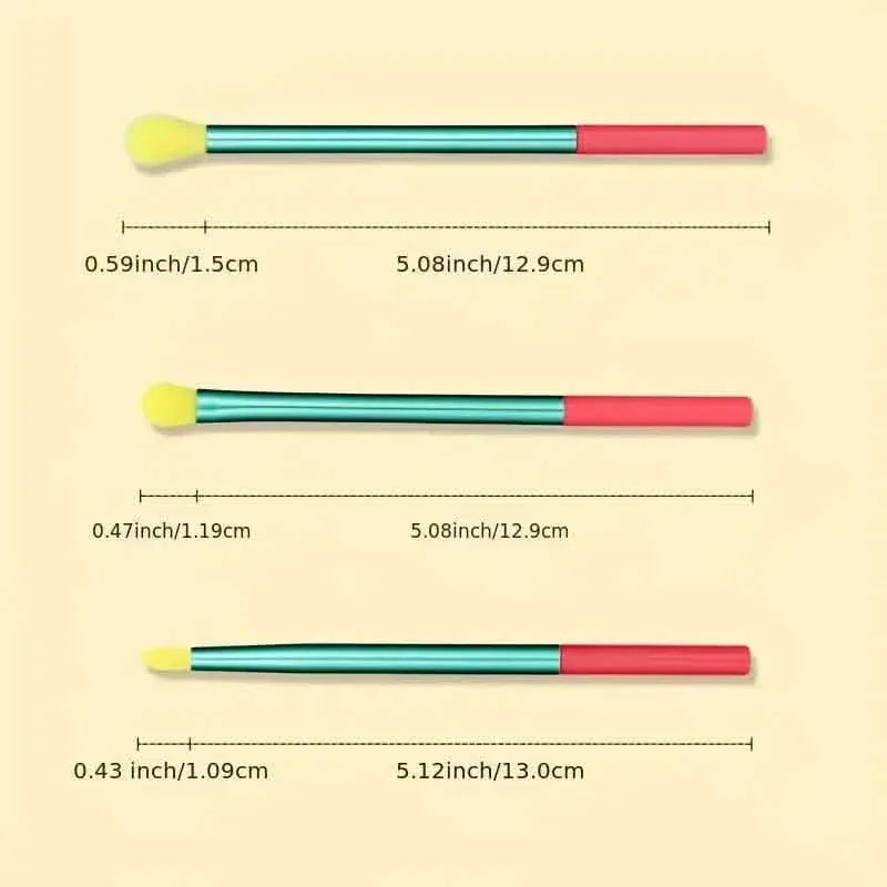 15-Pieces: Rainbow Color High Quality Makeup Brush Set - A-1 Thread Vault
