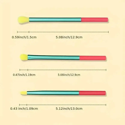 15-Pieces: Rainbow Color High Quality Makeup Brush Set - A-1 Thread Vault