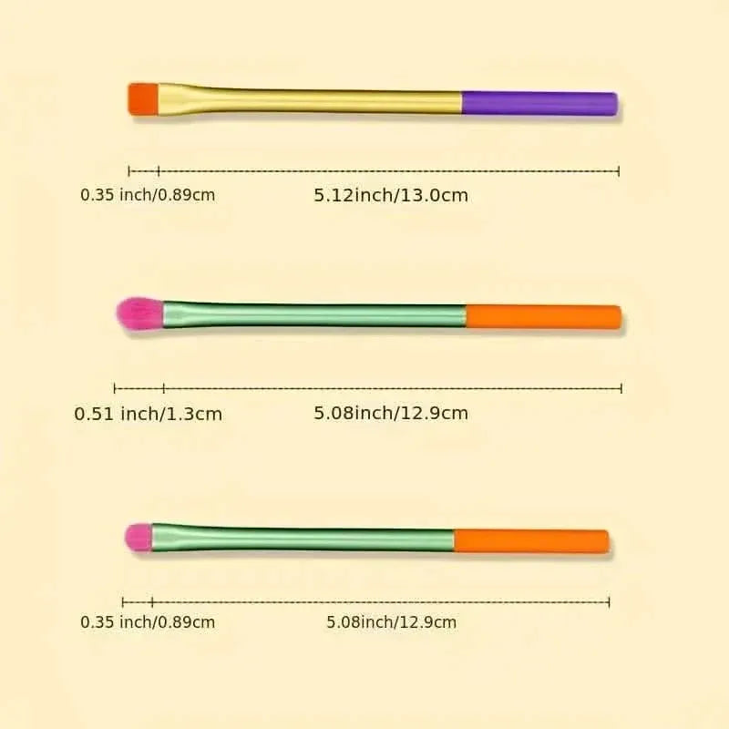 15-Pieces: Rainbow Color High Quality Makeup Brush Set - A-1 Thread Vault