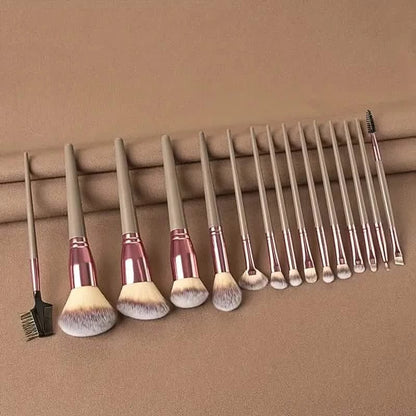 15-Pieces Set: Professional Makeup Brush - A-1 Thread Vault