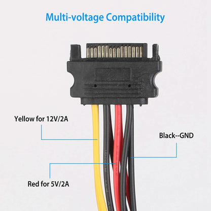 15 Pin Y Splitter Cable Adapter - A-1 Thread Vault