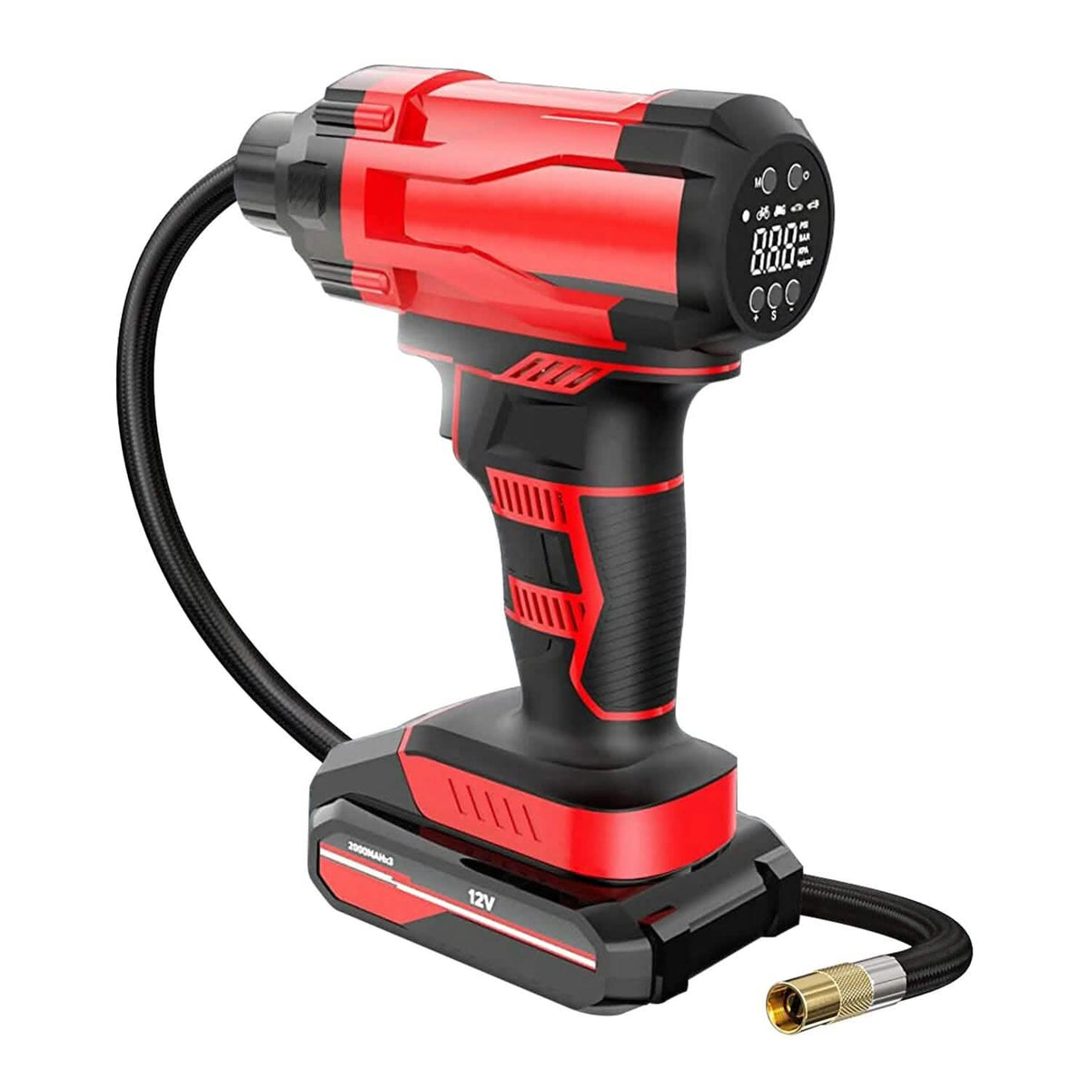 150 PSI 12V Portable Cordless Tire Pump 6000mAh Rechargeable with LED Light - A-1 Thread Vault