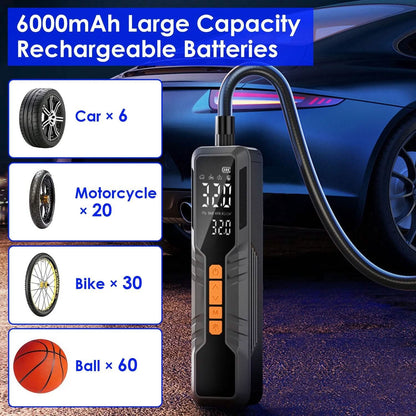 150 PSI Portable Tire Inflator Cordless Digital Air Compressor - A-1 Thread Vault