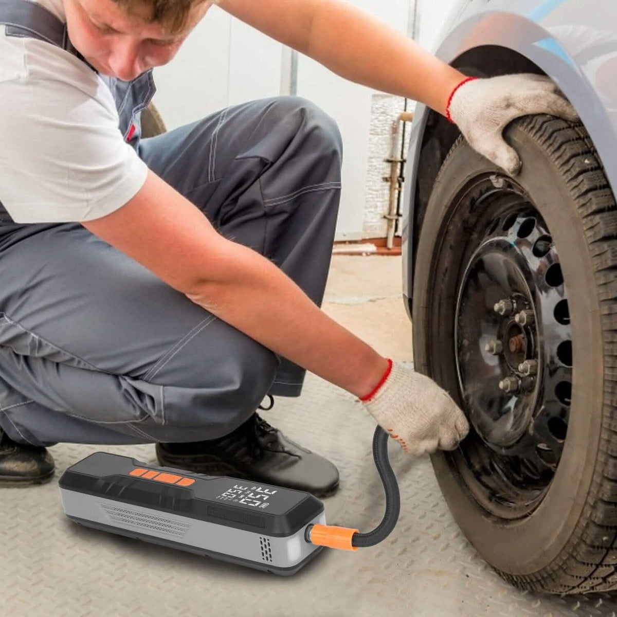 150 PSI Portable Tire Inflator Cordless Digital Air Compressor - A-1 Thread Vault