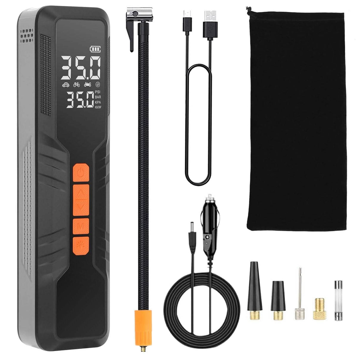 150 PSI Portable Tire Inflator Cordless Digital Air Compressor - A-1 Thread Vault