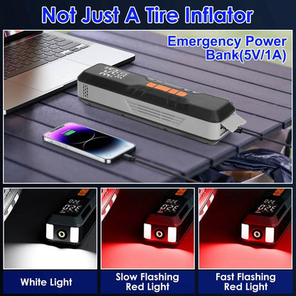 150 PSI Portable Tire Inflator Cordless Digital Air Compressor - A-1 Thread Vault