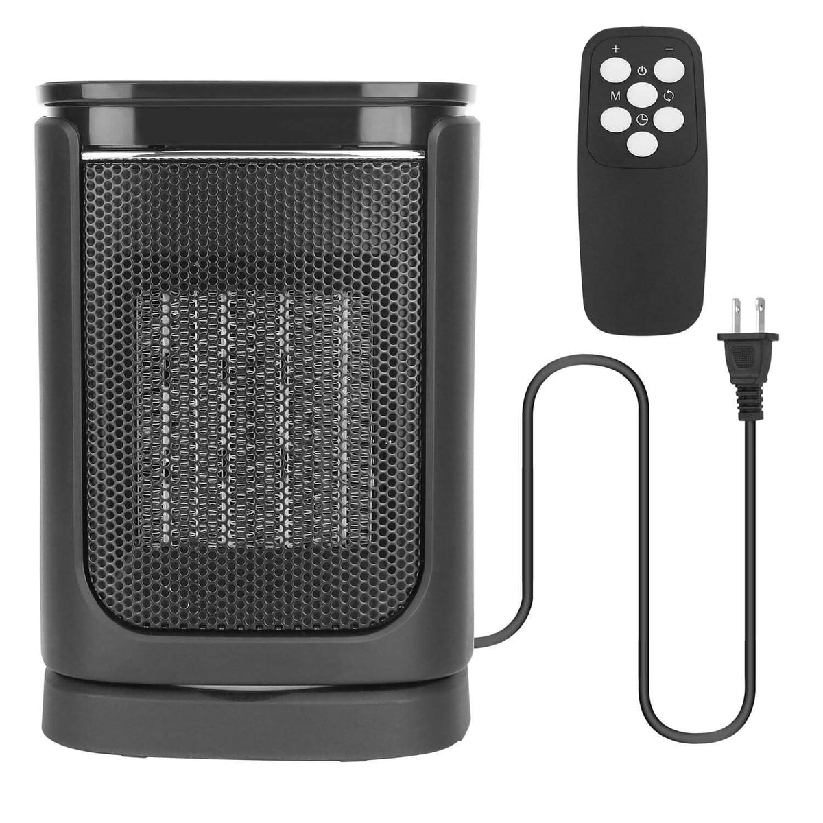 1500W Electric Space Heater Ceramic Heater Fan with 3 Modes Remote Control Digital Display - A-1 Thread Vault