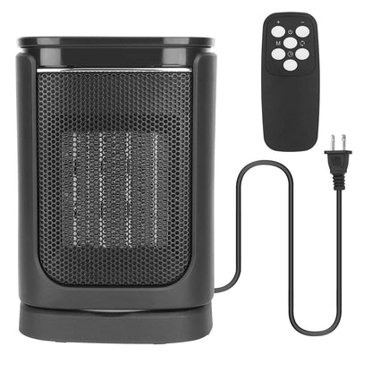 1500W Electric Space Heater Ceramic Heater Fan with 3 Modes Remote Control Digital Display - A-1 Thread Vault