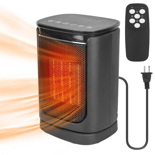 1500W Electric Space Heater Ceramic Heater Fan with 3 Modes Remote Control Digital Display - A-1 Thread Vault