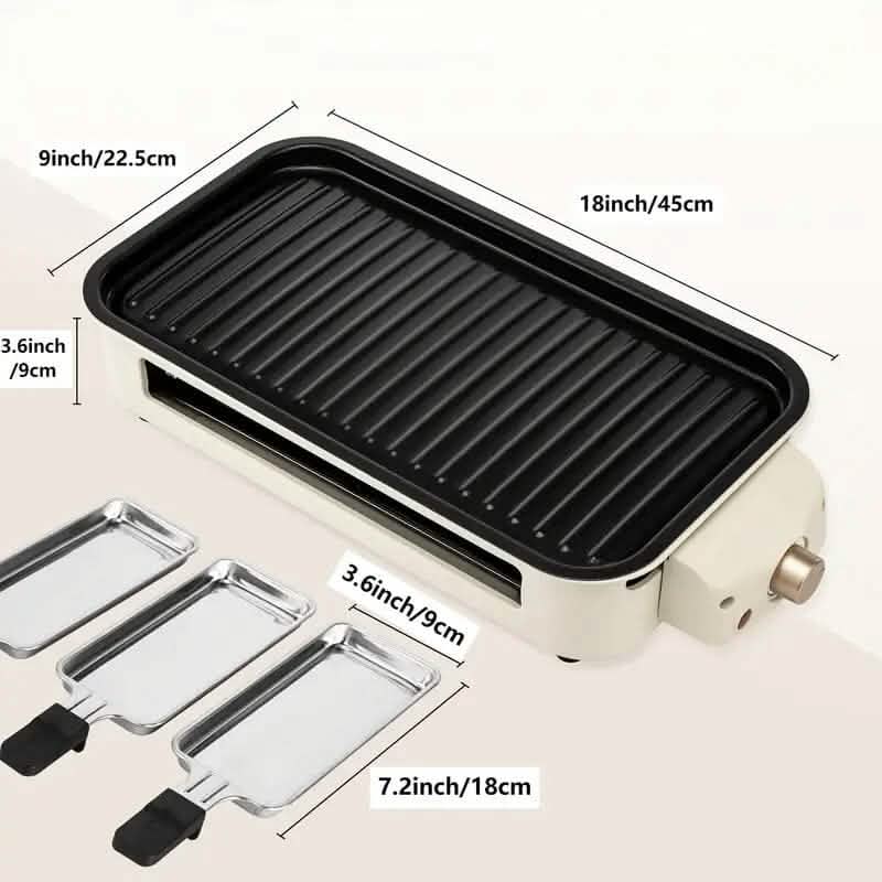 1500W Smokeless Electric Indoor Grill with Removable Non-Stick Plate - A-1 Thread Vault
