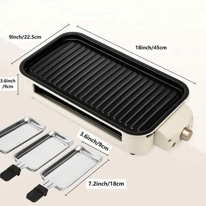 1500W Smokeless Electric Indoor Grill with Removable Non-Stick Plate - A-1 Thread Vault