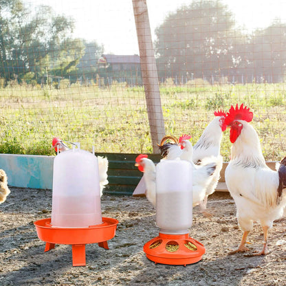 1.5L Chicken Feeder Adjustable Height Waterer Set - A-1 Thread Vault