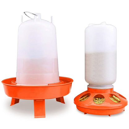 1.5L Chicken Feeder Adjustable Height Waterer Set - A-1 Thread Vault