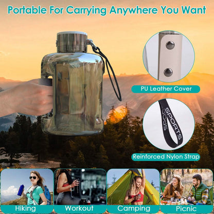 1.5L Large Capacity Portable Rechargeable Hydrogen Water Bottle 6 Min. Quick Electrolysis - A-1 Thread Vault