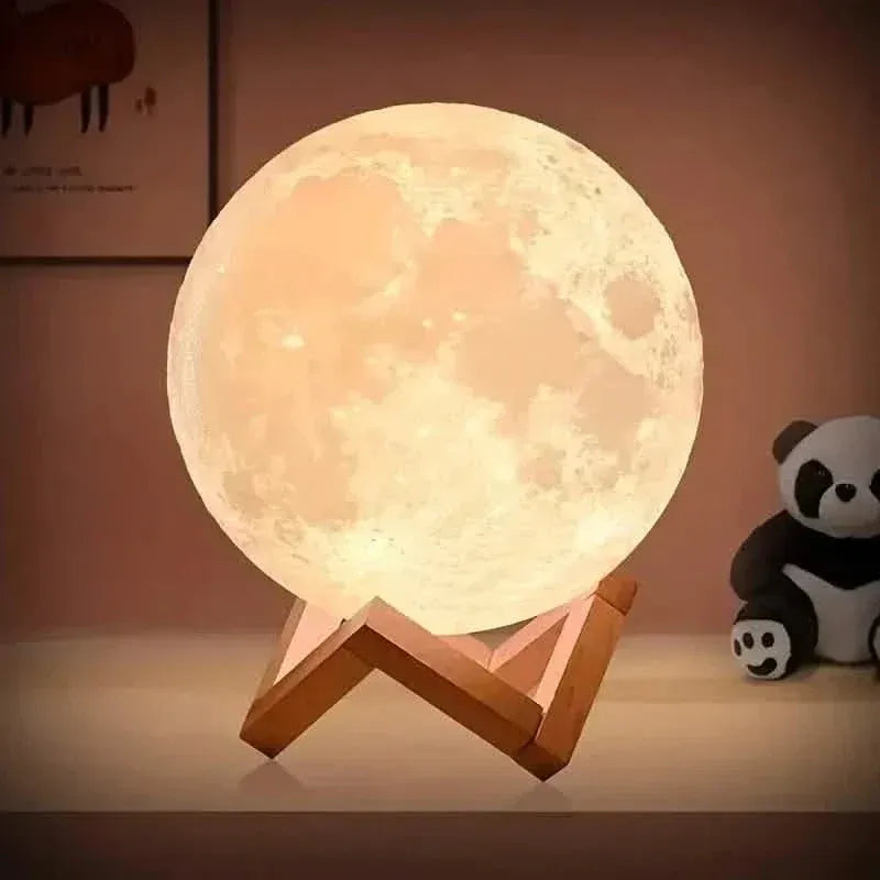 16 Colors Lunar Table Lamp with Remote Control, Creative Small Night Lamp - A-1 Thread Vault