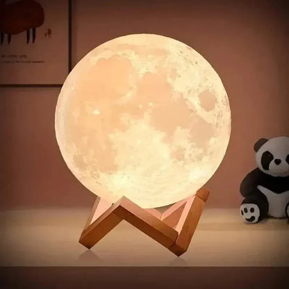 16 Colors Lunar Table Lamp with Remote Control, Creative Small Night Lamp - A-1 Thread Vault