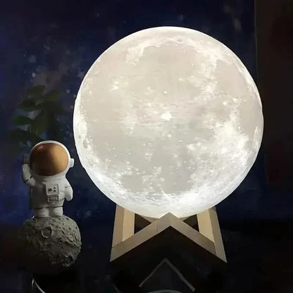 16 Colors Lunar Table Lamp with Remote Control, Creative Small Night Lamp - A-1 Thread Vault