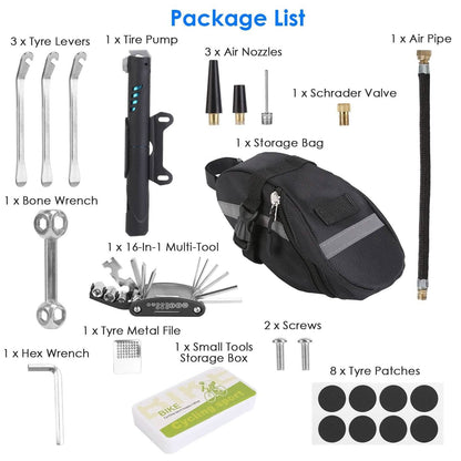 16-in-1 Bicycle Tire Repair Kit - A-1 Thread Vault