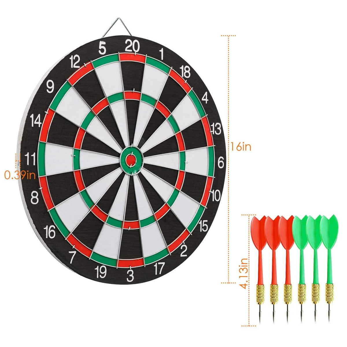 16-Inch Dart Board Game Set - A-1 Thread Vault