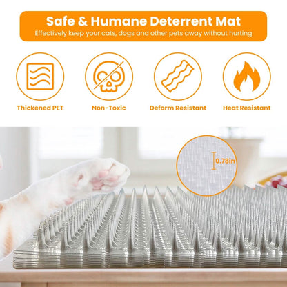16-Pieces: Deterrent Training Mats with Spikes - A-1 Thread Vault