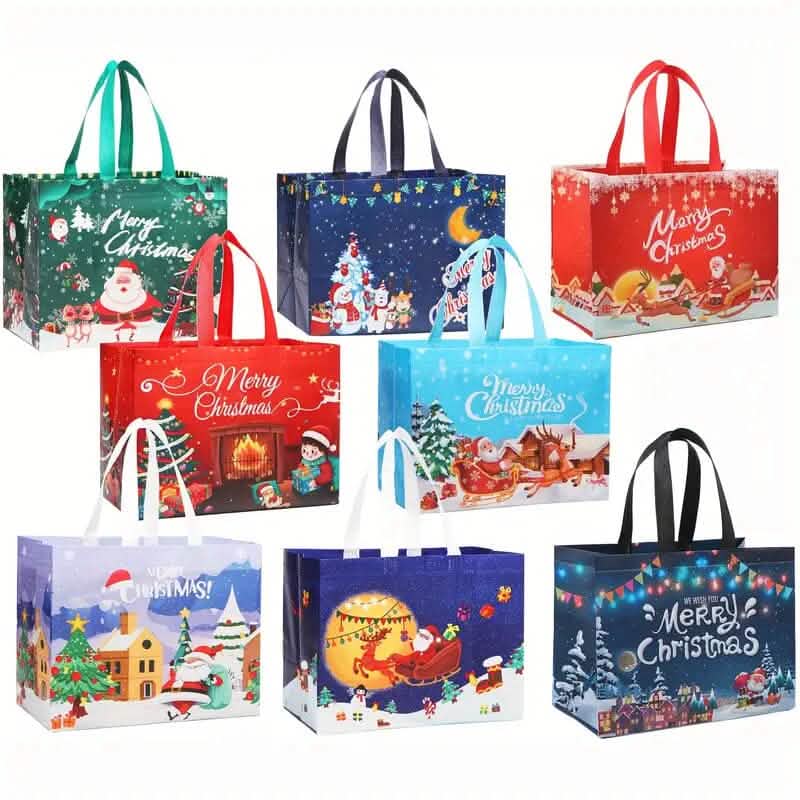 16-Pieces: Large Reusable Non-Woven Shopping Bags - A-1 Thread Vault