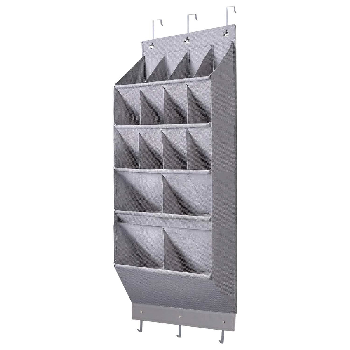 16 Pockets Over The Door Shoe Organizer 5 Tier with 6 Hooks - A-1 Thread Vault