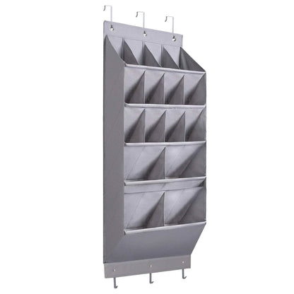 16 Pockets Over The Door Shoe Organizer 5 Tier with 6 Hooks - A-1 Thread Vault