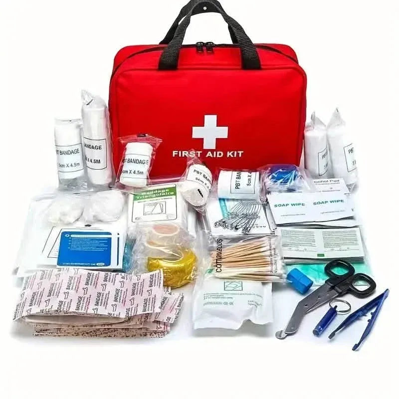 160-Piece Set: Portable Multi-Purpose First Aid Kit - Essential Emergency Supplies - A-1 Thread Vault