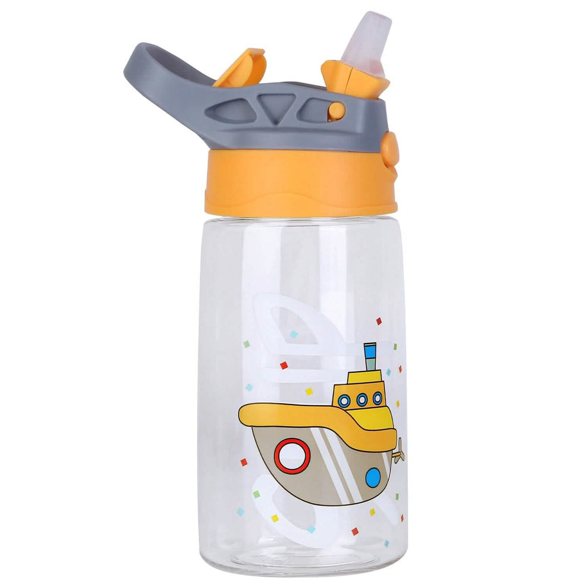 16.2oz Leak-proof Kids Water Bottle with Straw Push Button - A-1 Thread Vault
