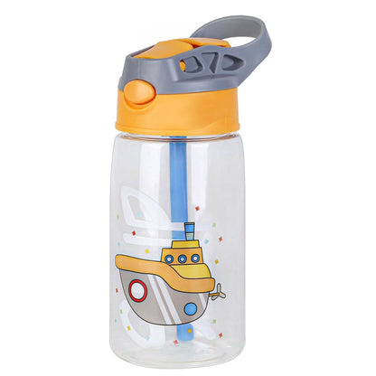 16.2oz Leak-proof Kids Water Bottle with Straw Push Button - A-1 Thread Vault