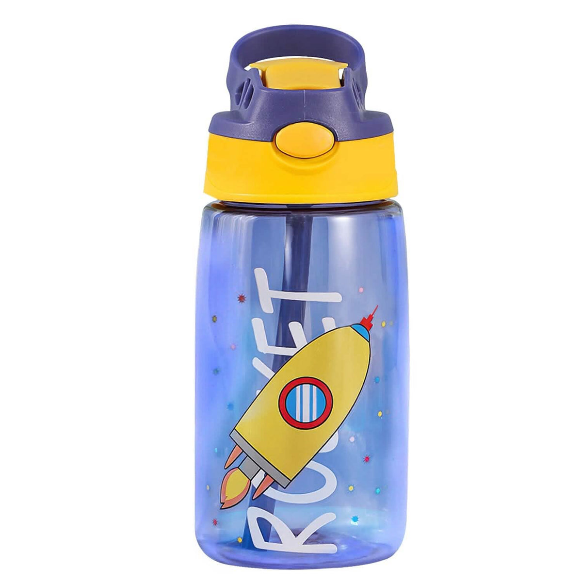 16.2oz Leak-proof Kids Water Bottle with Straw Push Button - A-1 Thread Vault