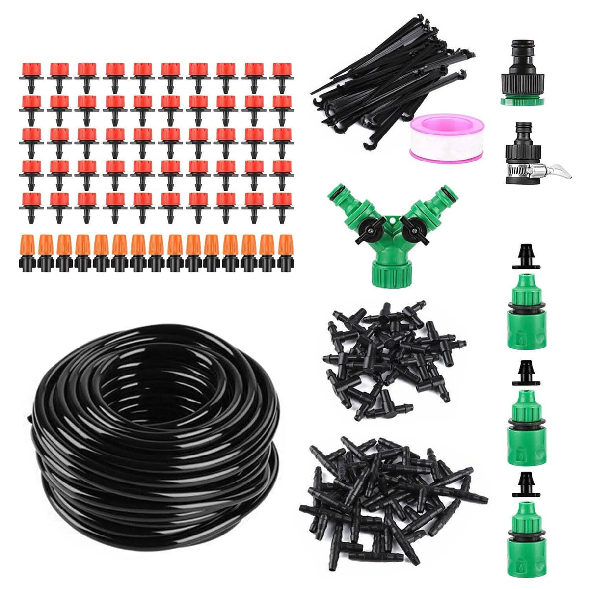 164FT Drip Irrigation Kit Automatic Garden Irrigation System - A-1 Thread Vault