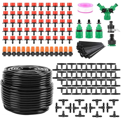 164FT Drip Irrigation Kit Automatic Garden Irrigation System - A-1 Thread Vault