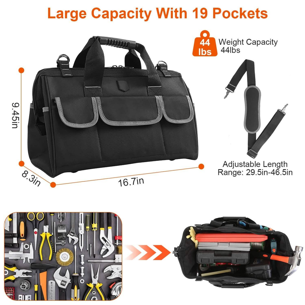 16.7-Inch Tool Storage Multi-Purpose Bag - A-1 Thread Vault