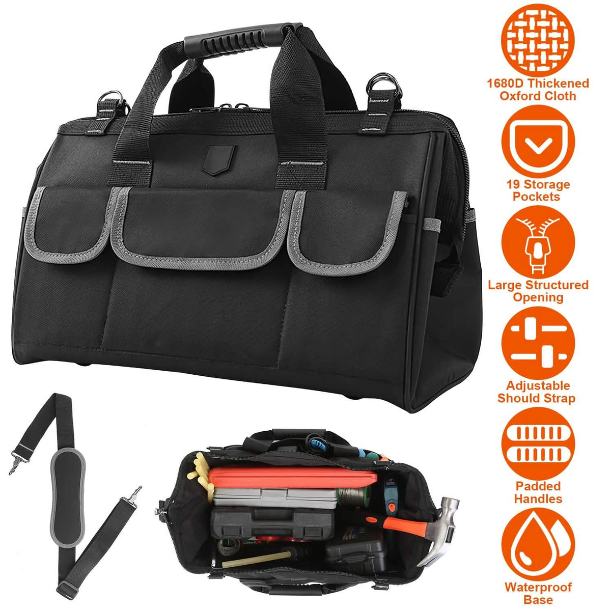 16.7-Inch Tool Storage Multi-Purpose Bag - A-1 Thread Vault