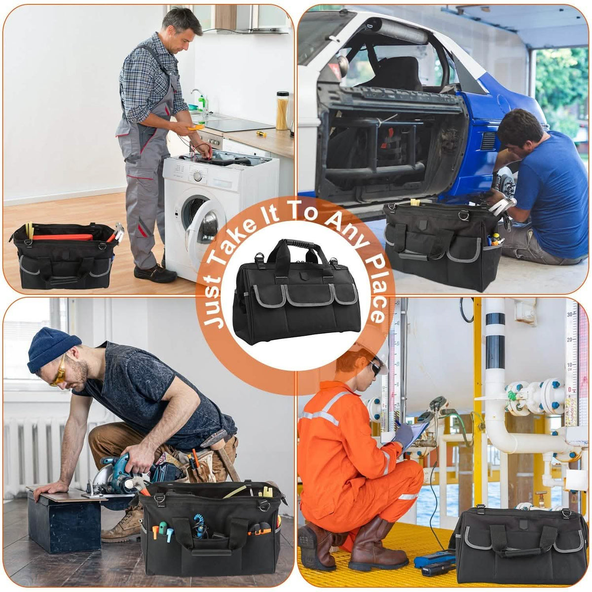 16.7-Inch Tool Storage Multi-Purpose Bag - A-1 Thread Vault